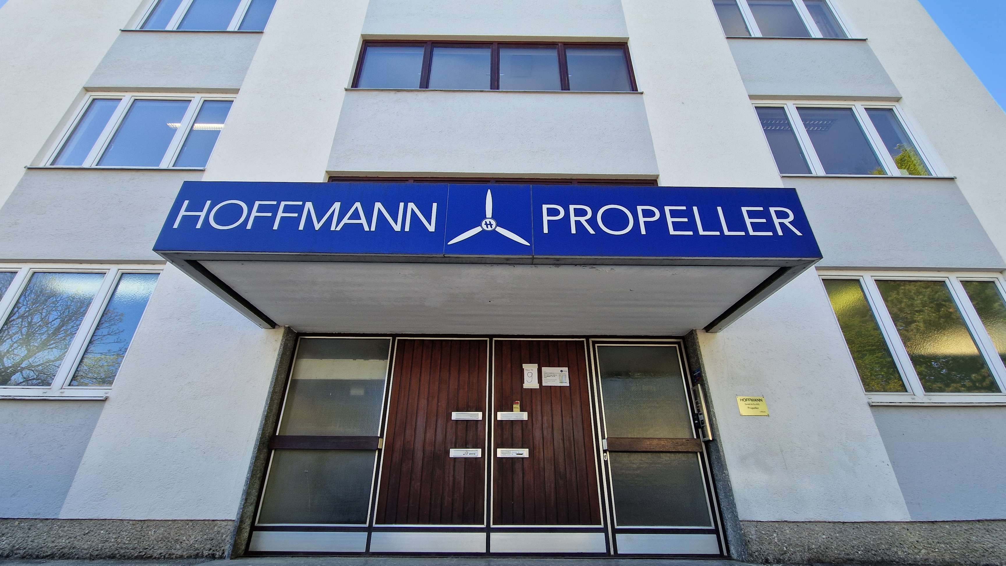Entrance to Hoffmann Propeller site in Rosenheim