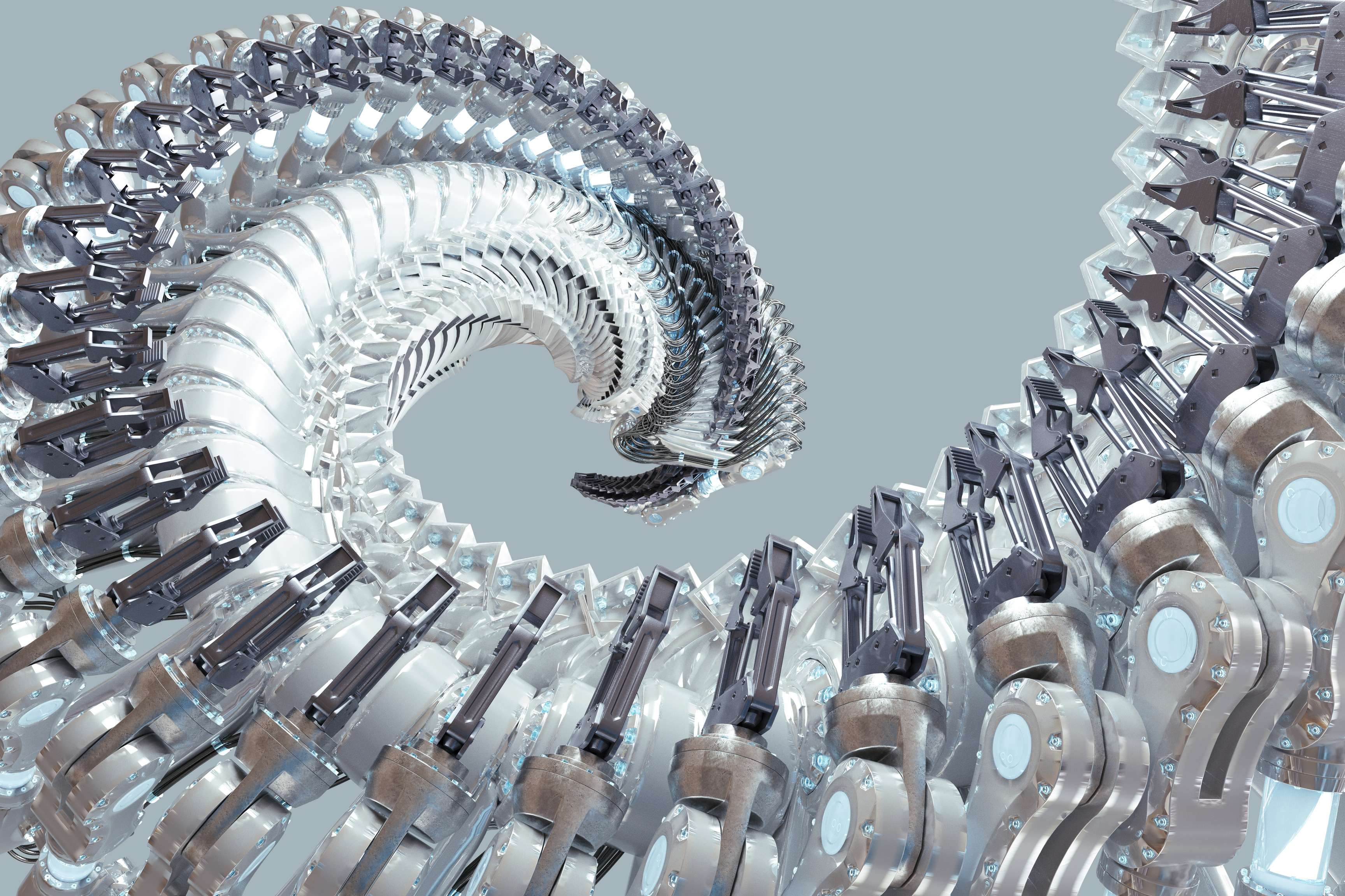 Rosenxt - Spiral pattern of a robotic arm