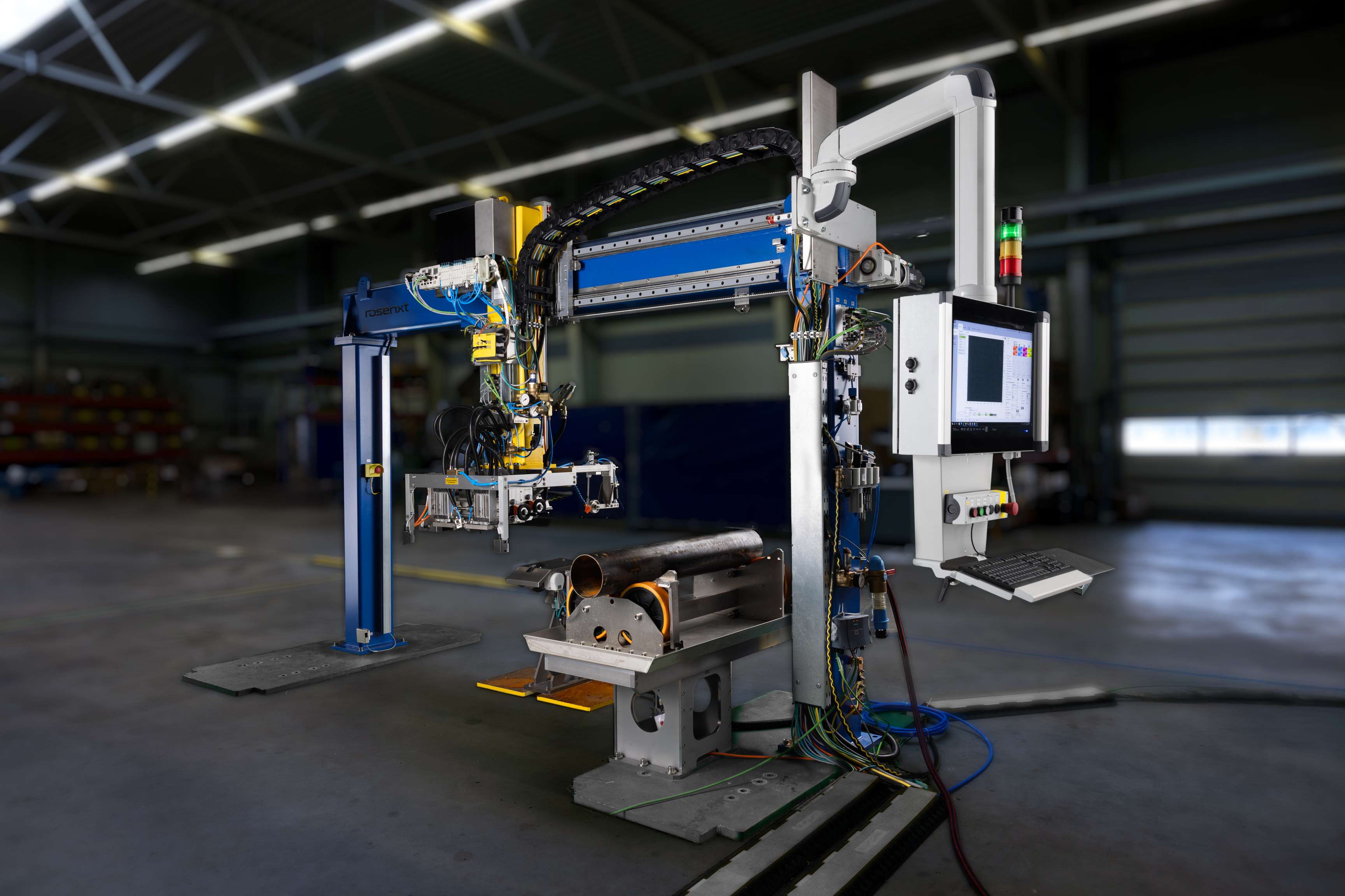 Rosenxt IDS SCAN G Inline Riveco full machine overview in hall Stutensee