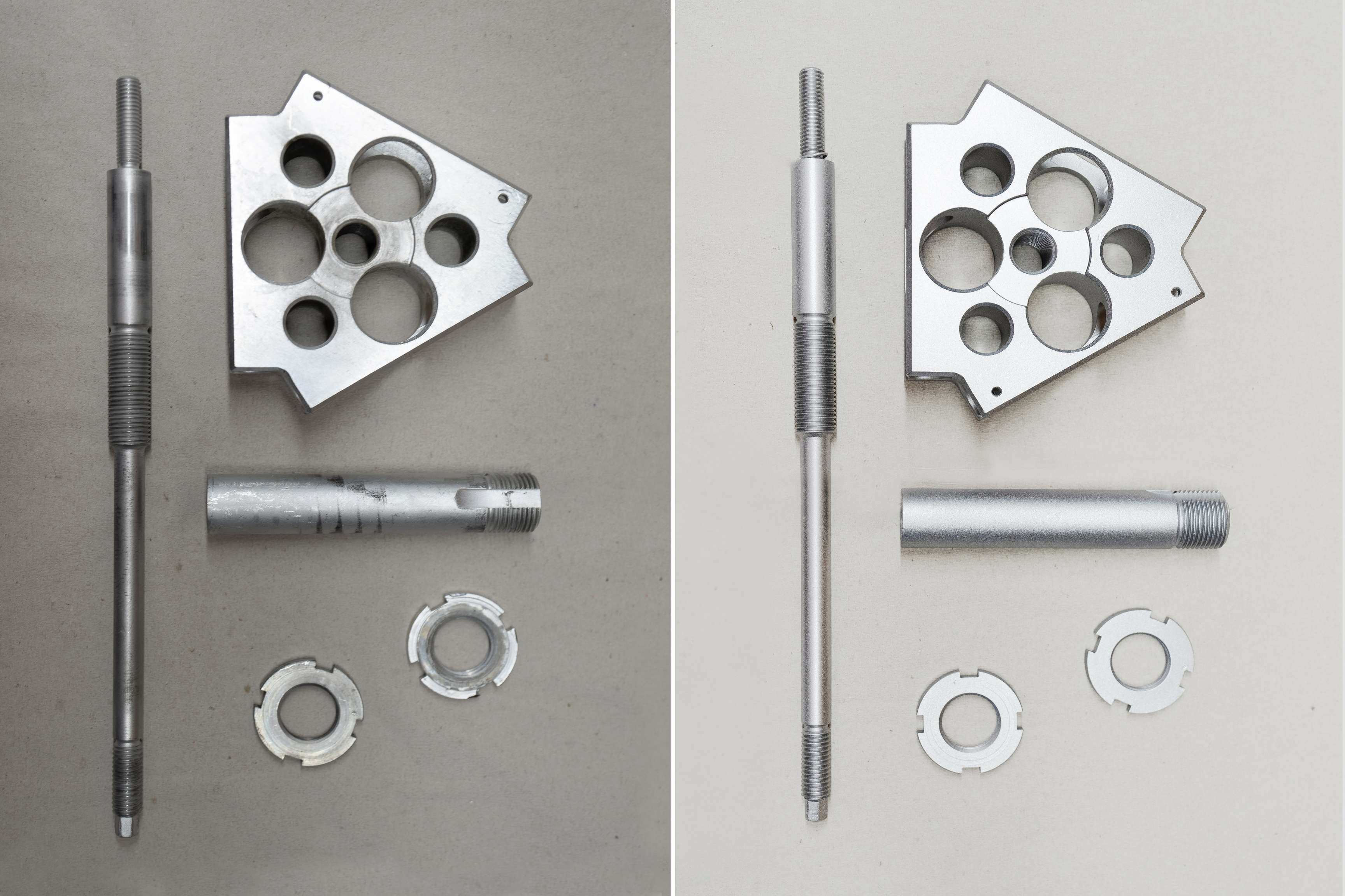 Hoffmann Propeller - Electroplating before & after