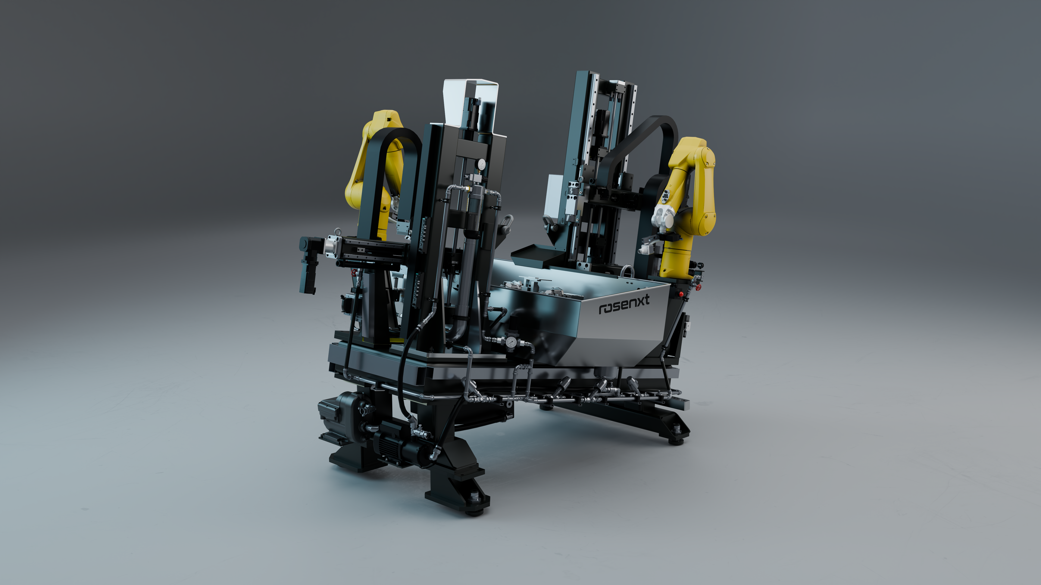 Industrial Diagnostic Systems RAWIS 3D visuals machines with background