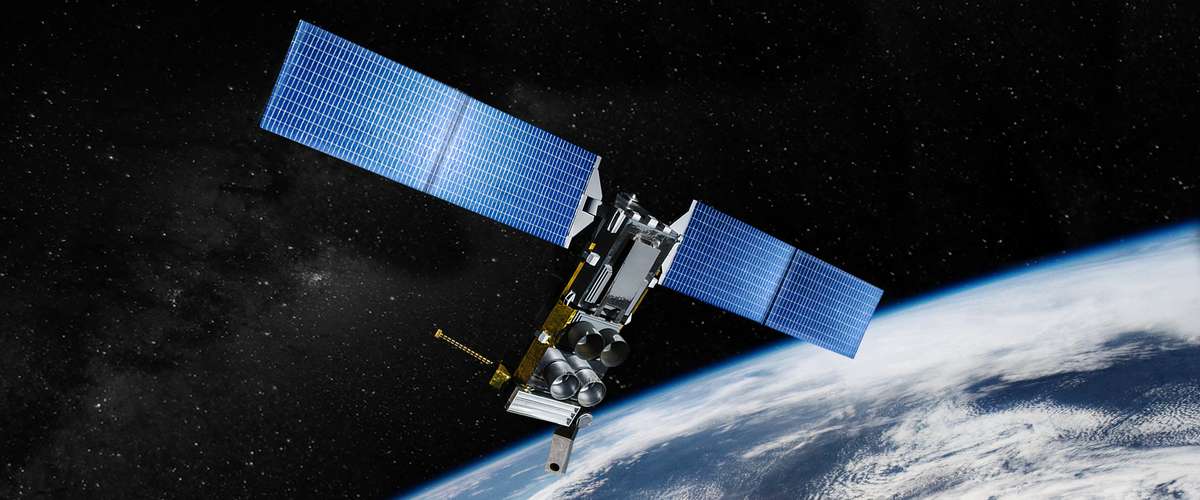 Rosenxt A conceptual Earth Imaging satellite in orbit above Earth